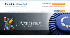 Desktop Screenshot of drpatrickmeere.com
